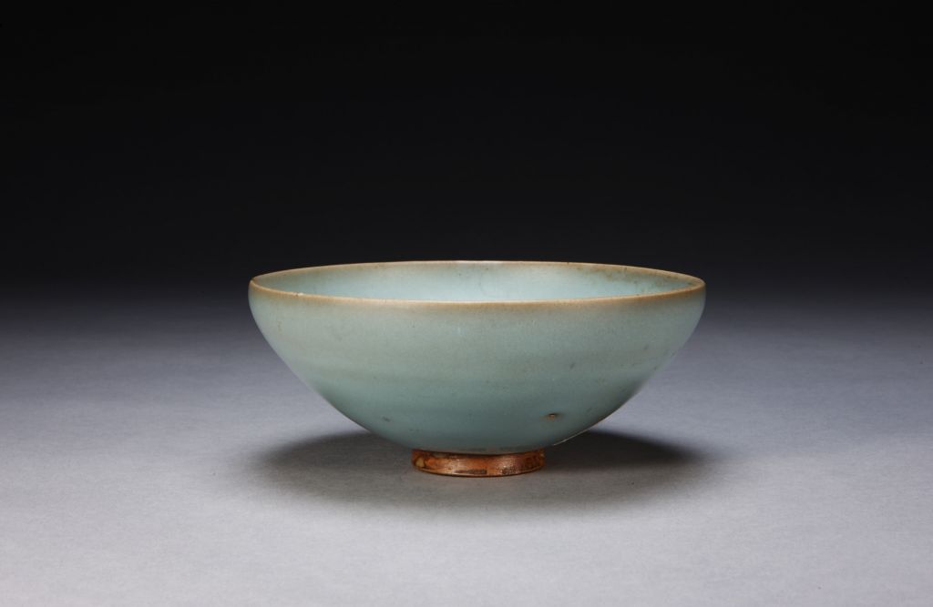 【再入荷!】 N25848 中国陶器紅班厚かっ鈞窯花口杯台茶道具酒器杯台検天藍釉 その他